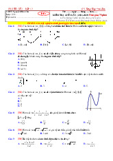 Đề ôn thi giữa kỳ 1 Toán 12 năm 2024 – 2025 trường THPT Nguyễn Hữu Cầu – TP HCM