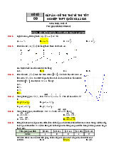 Đáp án đề số 9  - Đề thi thử kì thi tốt nghiệp THPT quốc gia 2025 môn Toán lớp 12