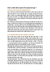 Đơn vị tính toán (unit of account) là gì ?