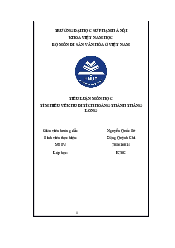 Tiểu luận: Tìm hiểu về khu di tích hoàng thành thăng long - Di sản văn hóa Việt Nam | Đại học Sư Phạm Hà Nội