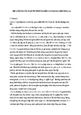 Đề cương môn Tư tưởng Hồ chí minh - Trường Đại học lao động -  xã hội