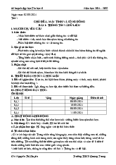 Kế hoạch dạy học Tin học 6 Năm học 2024 - 2025