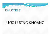 Khoảng tin cậy của tỷ lệ - Tài liệu môn Xác suất thống kê | Trường đại học sư phạm kỹ thuật TP. Hồ Chí Minh