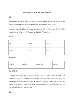 Giải Tiếng Anh 11 Unit 4: 4E Word Skills | Friends Global