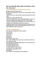 Hãy trình bày đặc điểm phân hóa khí hậu ở châu Âu - Địa lý lớp 7