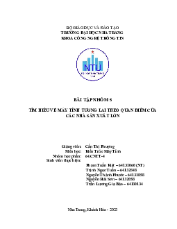Bài tập về tìm hiểu máy tính tương lai