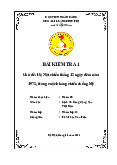 Bài kiểm tra: Chiến thắng Hà Nội 1972 môn Lịch sử Đảng Cộng sản Việt Nam | Học viện Ngân hàng