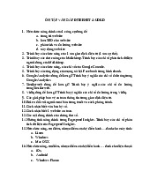 Ôn tập vấn đáp thi cuối kì môn Internet và ứng dụng trong kinh doanh | Học viện Công Nghệ Bưu Chính Viễn Thông