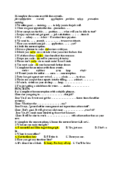 Đề cương ôn tập thi cuối kỳ - English Practice | Trường Đại học Vinh