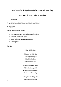 Soạn bài: Mùa hè lấp lánh (trang 34) | Kết nối tri thức