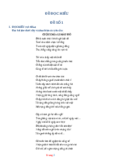 TOP 65 đề đọc hiểu ngữ văn lớp 7 (có đáp án)