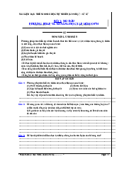 Mở đầu phương pháp và kĩ năng học tập môn Khoa học tự nhiên | Đại học Sư phạm Hà Nội