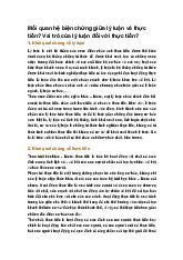 Mối quan hệ biện chứng giữa lý luận và thực tiễn? Vai trò của lý luận đối với thực tiễn?