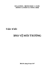 GIÁO TRÌNH BẢO VỆ MÔI TRƯỜNG