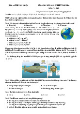 Đề thi thử tốt nghiệp THPT 2025 môn Vật lí bám sát đề minh họa - Đề 3