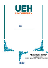 Bài tập quản trị stress | Đại học Kinh tế Thành phố Hồ Chí Minh