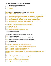 Đề cương môn kỹ thuật đo lường- Trường Đại học bách khoa - Đại học đà nẵng.