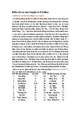 Biển số xe các huyện ở Cà Mau