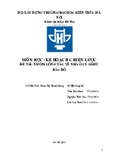 Nhóm 2 - Kế Hoạch Cải Tạo Nhà Ở Khu Bắc Đô | Trường đại học kiến trúc Hà Nội
