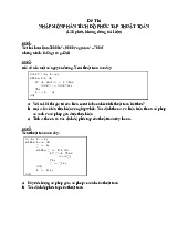 Đề thi cuối kỳ học phần Nhập môn phân tích độ phức tạp thuật toán năm 2024 - 2025 | Trường Đại học Khoa học tự nhiên, Đại học Quốc gia Thành phố Hồ Chí Minh
