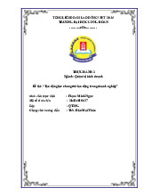 Tạo động lực cho người lao động trong doanh nghiệp | Môn Báo cáo thực hành 2 - Đại học Công Đoàn