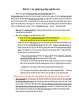 Bài 10: Các phương pháp nghiên cứu trong khoa học giáo dục  | Đại học Sư Phạm Hà Nội