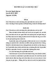 Phân Tích Yếu Tố Phát Triển Nhân Cách Học Sinh | Môn Giáo dục học - Đại học Vinh