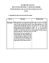 Bài kiểm tra: Đề bài: Phân biệt nhà nước với các tổ chức xã hội khác. Lấy ví dụ môn Lí luận nhà nước và pháp luật | Trường đại học Mở Hà Nội