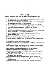 Nội dung ôn tập Môn học: “Vật liệu kỹ thuật” dành cho sinh viên khoa Cơ khí xây dựng.