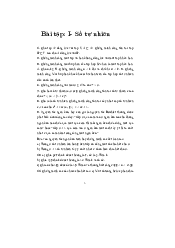 Bài tập: I- Số tự nhiên chuyên đề Toán | Trường Đại học Sư phạm Hà Nội