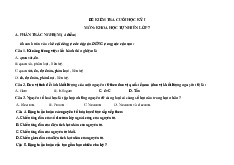 Đề thi học kỳ 1 môn Khoa học tự nhiên lớp 7 năm học 2024 - 2025 - Đề số 2 | Bộ sách Cánh diều