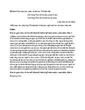 Đề bài: Chia sẻ quan niệm về thơ ca. Thế Lữ viết: Với Nàng Thơ, tôi có đàn muôn điệu; Với Nàng Thơ, tôi có bút muôn màu. (Cây đàn muôn điệu) Viết đoạn văn (khoảng 7-9 câu) trình bày suy nghĩ của em về quan niệm đó.  | Văn mẫu lớp 9