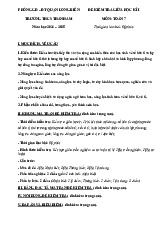 Đề giữa kì 1 Toán 7 năm 2024 – 2025 trường THCS Thanh Am – Hà Nội