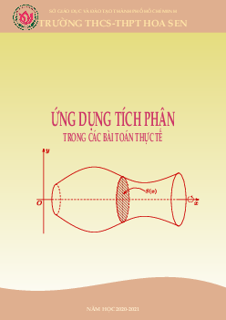 Ứng dụng tích phân trong các bài toán thực tế Toán 12