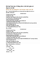 Bài tập Toán lớp 5: Bảng đơn vị đo thời gian có đáp án chi tiết