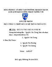 Phân tích thiết kế hệ thống thông tin | Phân tích thiết kế hệ thống | Đại học Huế