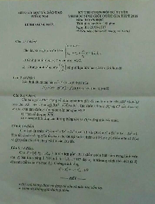 Đề thi chọn đội dự tuyển thi HSG Quốc gia THPT 2018 môn Toán sở GD và ĐT Đồng Nai