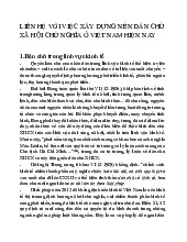 Tìm Hiểu Về Dân Chủ Xã Hội Chủ Nghĩa Ở Việt Nam Hiện Nay | Môn Chủ nghĩa xã hội khoa học - Đại học Bách Khoa Hà Nội