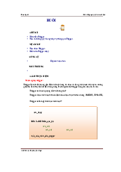 Buổi 3: Thực hành hệ quản trị Cơ sở dữ liệu (p3) | Đại học Văn Lang