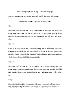 Cảm nhận như thế nào về hình ảnh "Chiếc lá buổi đầu tiên" ở cuối bài thơ | Văn mẫu lớp 10 Chân trời sáng tạo