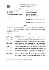 Bài thi Lịch Sử Đảng - Mã số: 10 | Trường Đại học Thương Mại