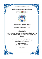 Quan điểm của chủ nghĩa Mác – Lênin về mối quan hệ giữa vật chất và ý thức. Và sự vận dụng của Đảng ta hiện nay | Bài tập lớn môn triết học mác - lênin