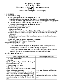 Giáo án Toán 2 sách Chân trời sáng tạo (cả năm) | Tuần 13 | Tiết 2