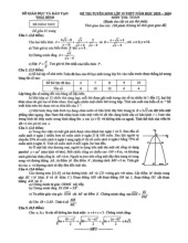 Đề tuyển sinh lớp 10 môn Toán năm 2025 – 2026 sở GD&ĐT Thái Bình