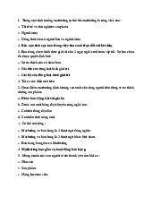 Đề cương ôn tập cuối kỳ môn Chuyên ngành Marketing  | Học viện Nông nghiệp Việt Nam