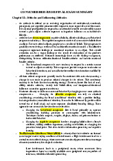 Final Exam Summary - Attitudes & Decision Processes | Môn Consumer behavior - Trường Đại học Quốc tế, Đại học Quốc gia Thành phố Hồ Chí Minh