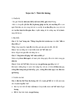 Trưa tha hương | Soạn văn 7 Cánh diều