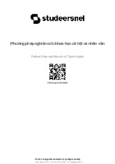 Bài tập cuối kỳ môn Phương pháp nghiên cứu khoa học xã hội và nhân văn | Học viện Báo chí và Tuyên truyền
