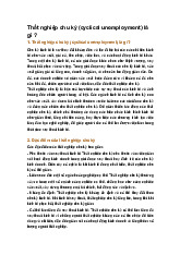 Thất nghiệp chu kỳ (cyclical unemployment) là gì ?