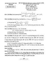 Đề chọn đội tuyển thi HSG QG môn Toán THPT năm 2024 – 2025 sở GD&ĐT Nam Định